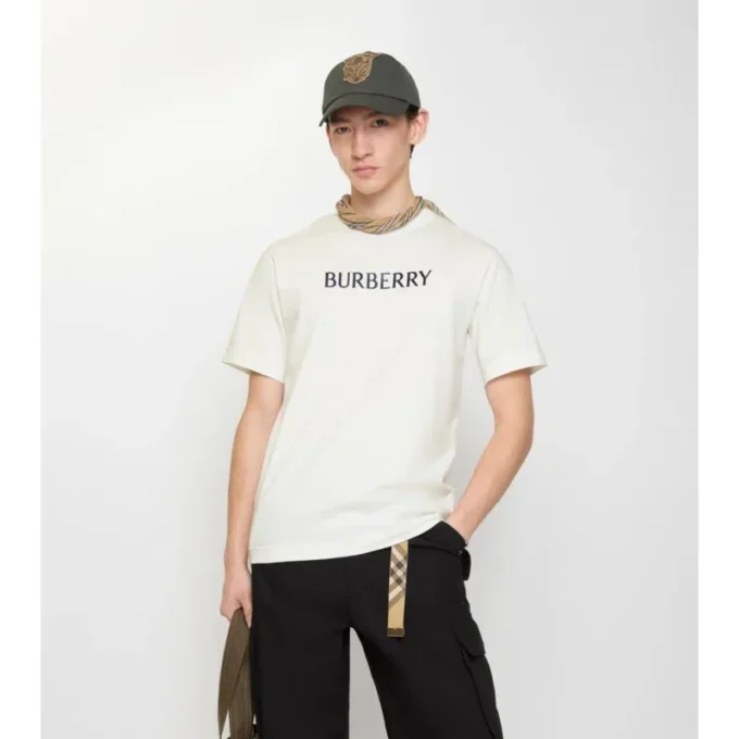 T-shirt i bomull med logotyp T-shirt i bomull med logotyp