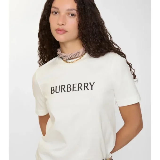 T-shirt i bomull med logotyp T-shirt i bomull med logotyp
