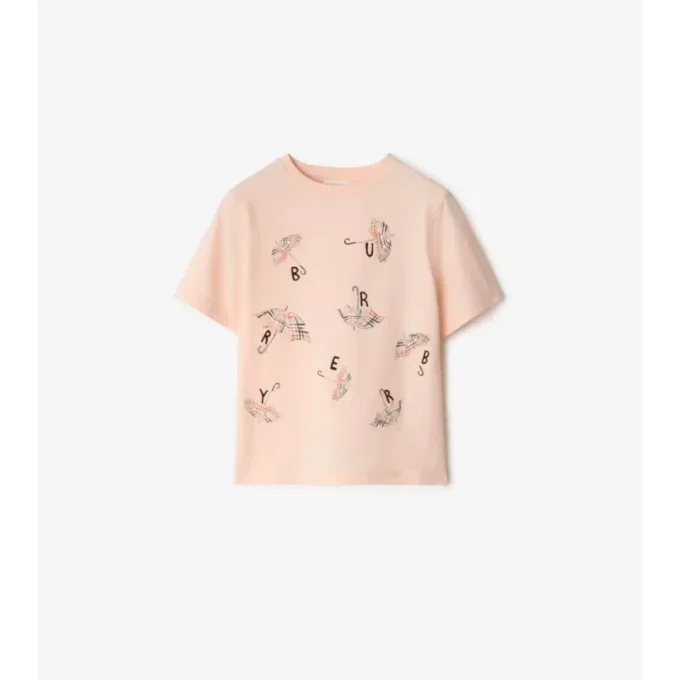 T-shirt i bomull med paraplylogotyp