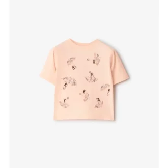 T-shirt i bomull med paraplylogotyp