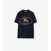 T-shirt i bomull med riddarstämpel T-shirt i bomull med riddarstämpel