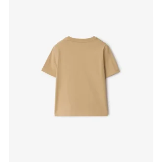 T-shirt i bomull med rutmönster