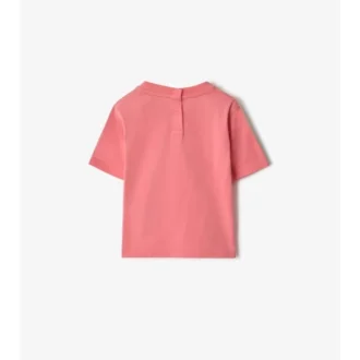 T-shirt i bomull med rutmönster