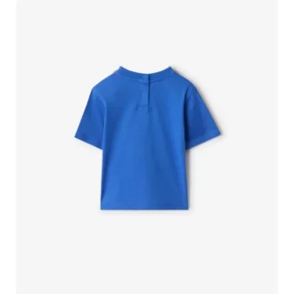 T-shirt i bomull med rutmönster