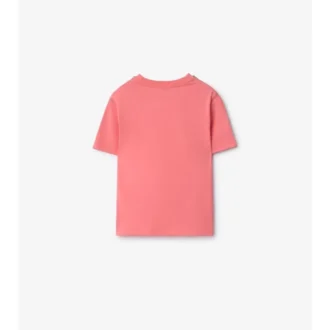 T-shirt i bomull med rutmönster