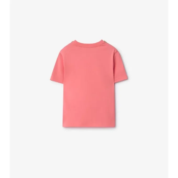 T-shirt i bomull med rutmönster T-shirt i bomull med rutmönster