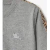 T-shirt i bomull med rutmönster