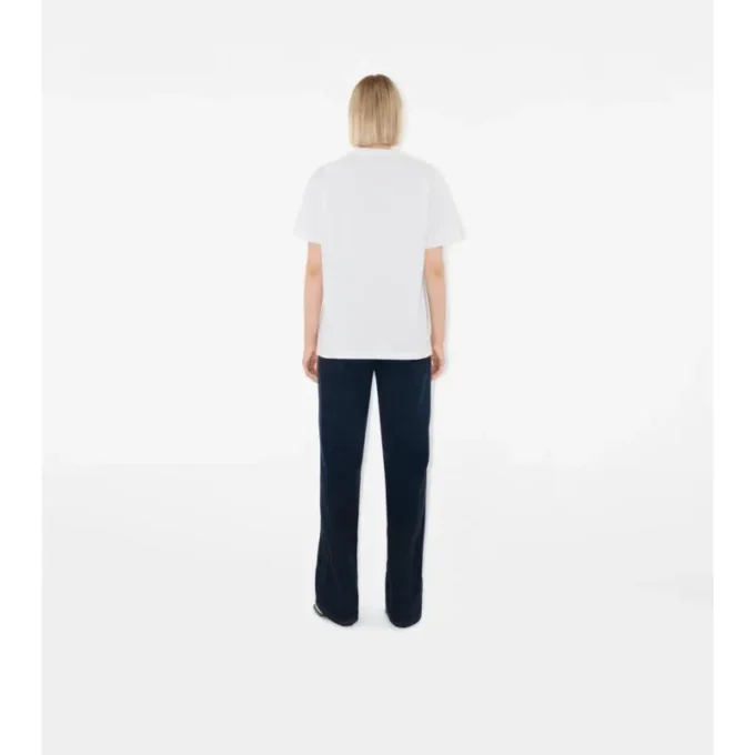 T-shirt i bomull med rutmönster och ficka T-shirt i bomull med rutmönster och ficka