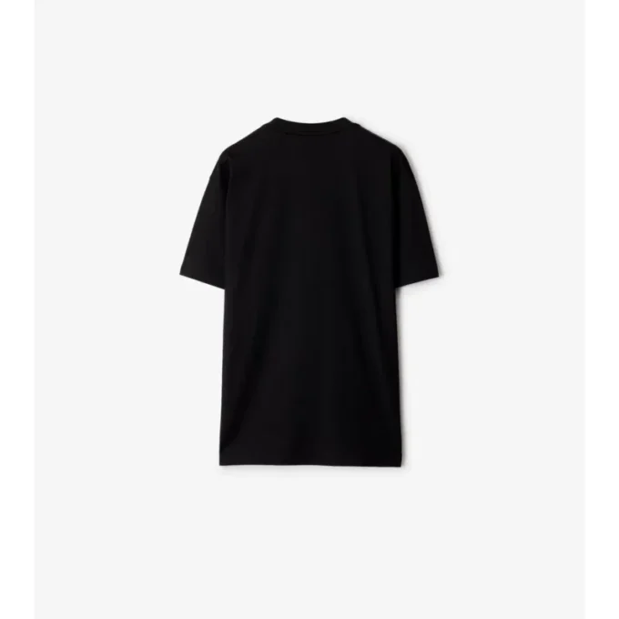 T-shirt i bomull med rutmönster och ficka T-shirt i bomull med rutmönster och ficka