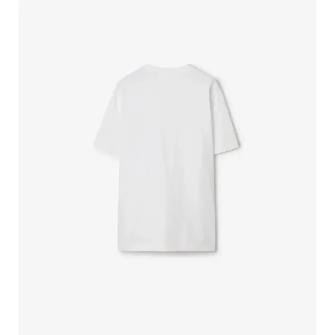 T-shirt i bomull med rutmönster och ficka T-shirt i bomull med rutmönster och ficka