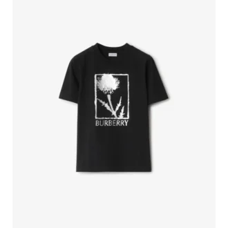 T-shirt i bomull med tistelmotiv