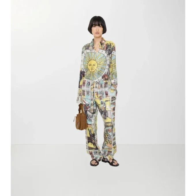 Tarot-pyjamasbyxor i siden Tarot-pyjamasbyxor i siden