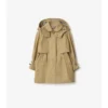 Trench Coat i bomull med huva Trench Coat i bomull med huva
