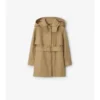 Trench Coat i bomull med huva Trench Coat i bomull med huva