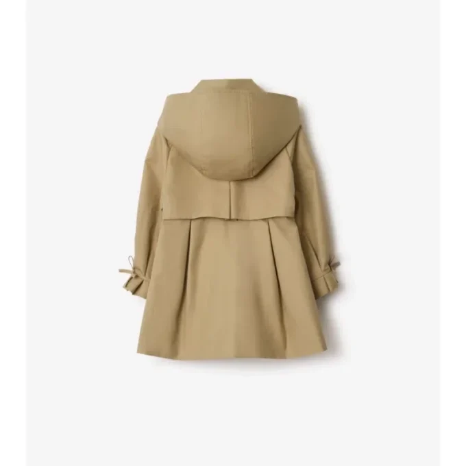 Trench Coat i bomull med huva Trench Coat i bomull med huva