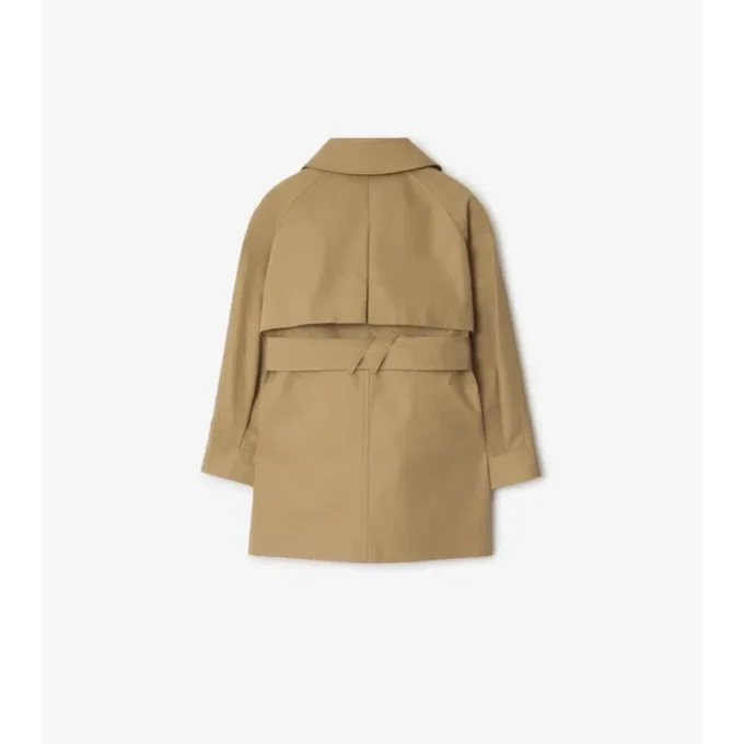 Trench Coat i bomull med huva Trench Coat i bomull med huva