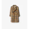 Trench Coat i rutig bomullstwill Trench Coat i rutig bomullstwill