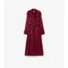 Trench Coat i rutigt siden Trench Coat i rutigt siden