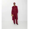 Trench Coat i rutigt siden Trench Coat i rutigt siden