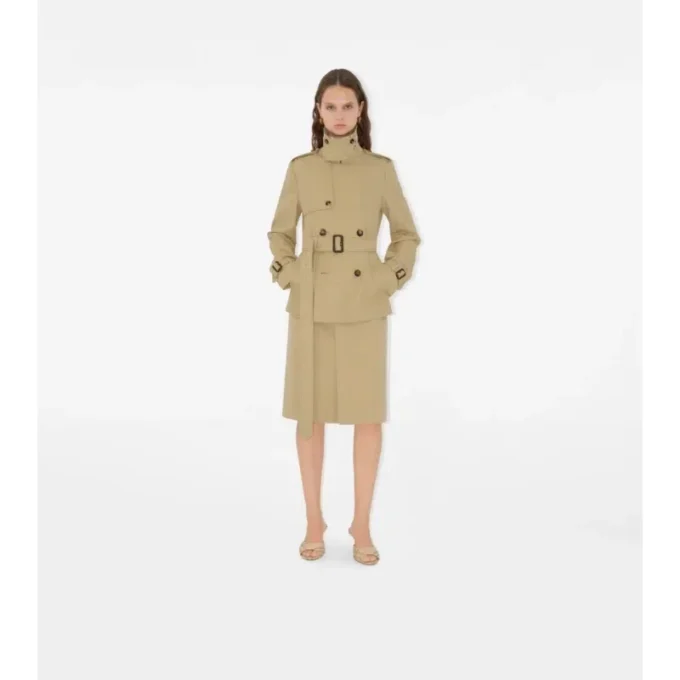 Trenchcoat i bomullsblandning
