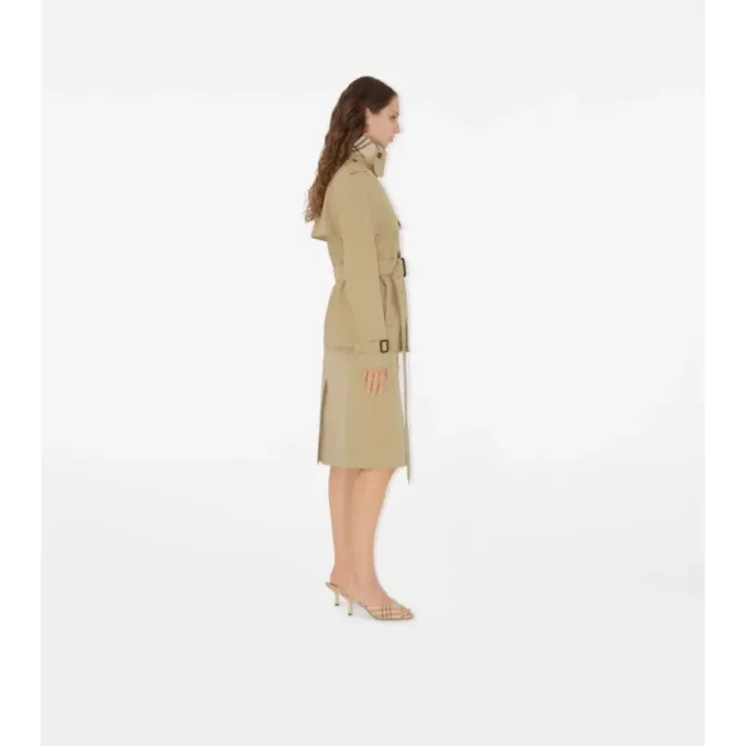 Trenchcoat i bomullsblandning
