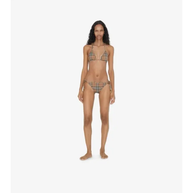 Triangelbikini i rutmönster Triangelbikini i rutmönster