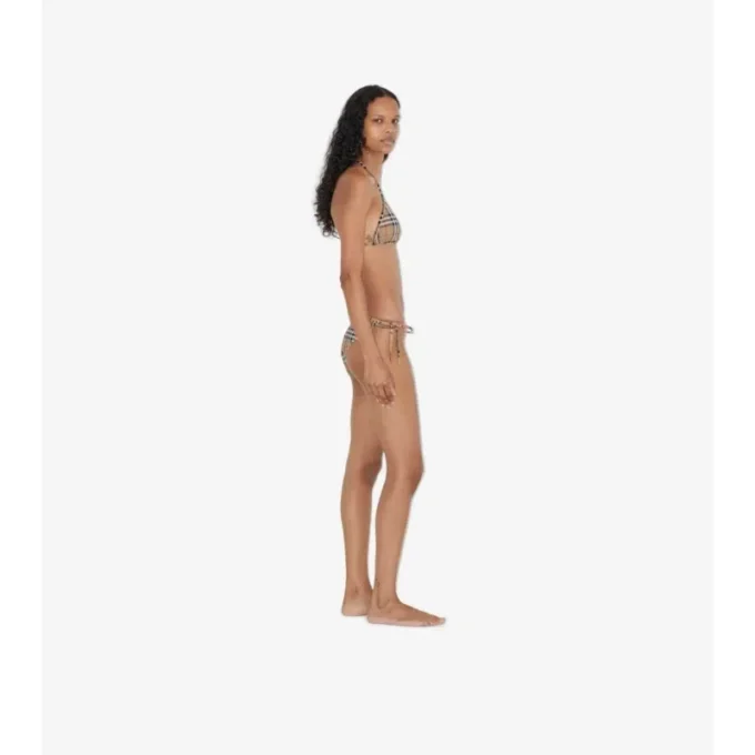 Triangelbikini i rutmönster Triangelbikini i rutmönster