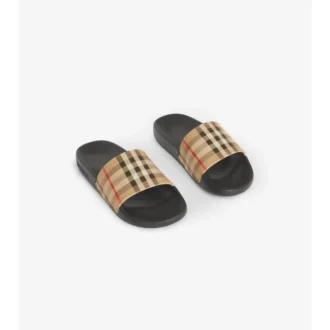 Vintage Check-mönstrade sandaler