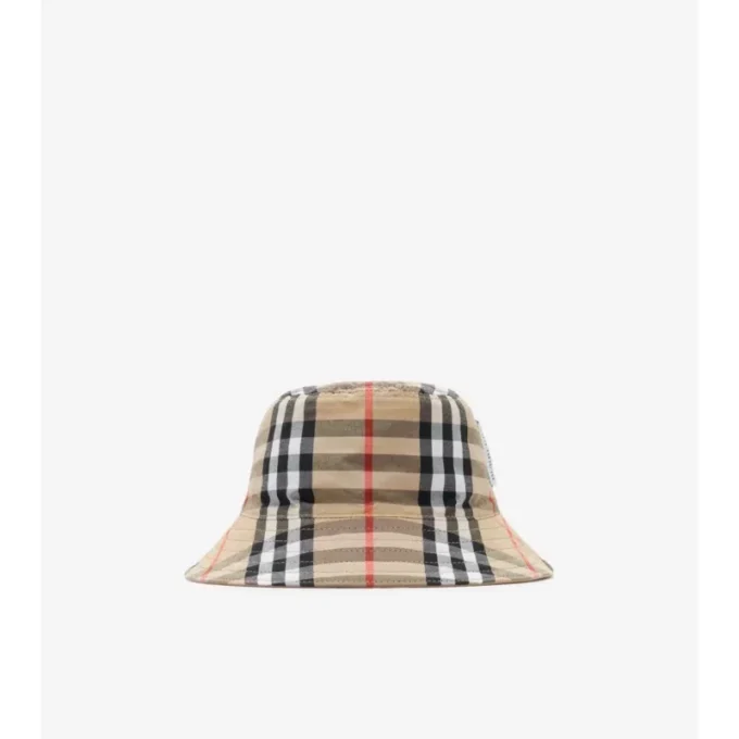 Vändbar bucket hat i bomull Vändbar bucket hat i bomull