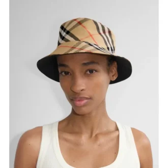 Vändbar bucket hat i Gabardine