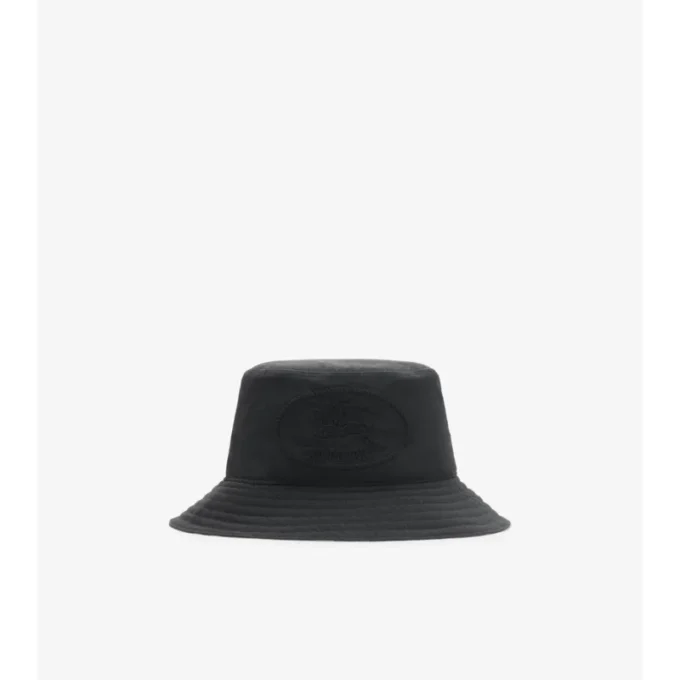Vändbar bucket hat i nylon med Knight Stamp-mönster Vändbar bucket hat i nylon med Knight Stamp-mönster