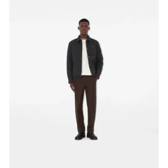 Vändbar quiltad overshirt i nylon