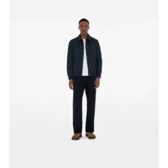 Vändbar quiltad overshirt i nylon