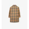 Vändbar rutig gabardine-Car Coat Vändbar rutig gabardine-Car Coat