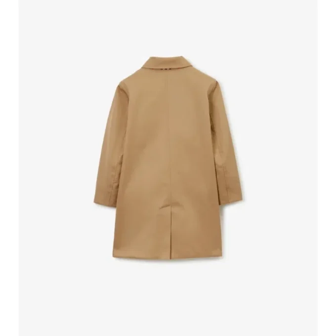Vändbar rutig gabardine-Car Coat Vändbar rutig gabardine-Car Coat