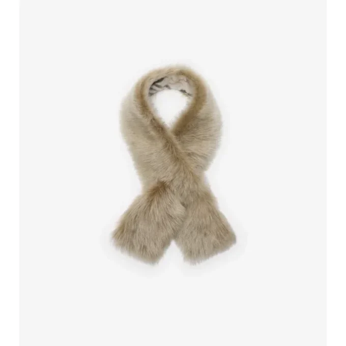 Vändbar shearling-halsduk Vändbar shearling-halsduk