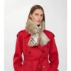 Vändbar shearling-halsduk Vändbar shearling-halsduk